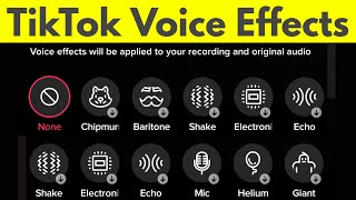 How to Add Voice Effects on Tik Tok Videos-New Update