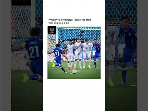 When Pirlo completely fooled Joe hart with his Free Kick 💀💀
