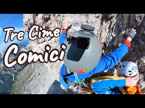 Climbing the North Face of the Tre Cime di Lavaredo (Grande Cime) in the Dolomites - Comici