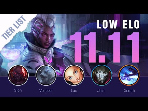 Season 11 LOW ELO LoL Tier List Patch 11.11 by Mobalytics - League of Legends