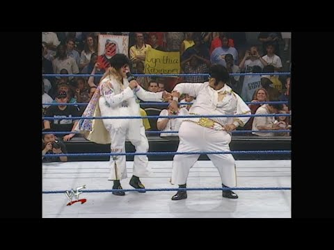 "Fat Elvis" Christian and "Really Fat Elvis" Edge vs Too Cool, WWE Smackdown June 22, 2000