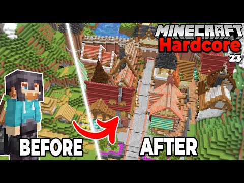 I Transformed a Village into a CITY in Hardcore Minecraft Survival (#23)