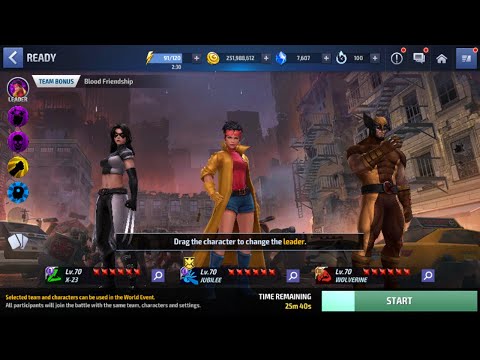 Marvel Future Fight World Event Jubilee,X 23,Wolverine