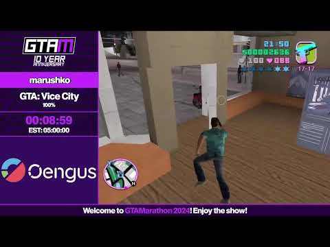 GTAMarathon 2024 - Grand Theft Auto: Vice City 100% by Marushko