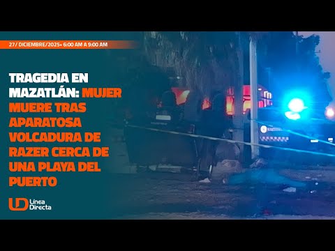 Tragedia en Mazatlán: mujer muere tras aparatosa volcadura de Razer cerca de una playa del puerto