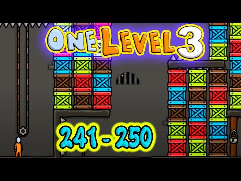 Стикмен. One LEVEL 3. Jailbreak. (241-250 уровни). Побег из ТЮРЬМЫ. Энциклопедия игр