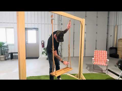 How to Hang Bench Swing with Rope Clips