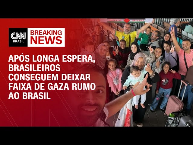 Brasileiros conseguem deixar Faixa de Gaza rumo ao Brasil | BREAKING NEWS