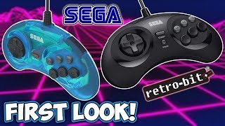 FIRST LOOK! New Official Sega Genesis Controllers From Retro-Bit!