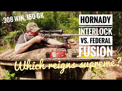 Hornady Interlock vs Federal Fusion (.308 Win. 150 gr.). Which will reign supreme???  #ammotest