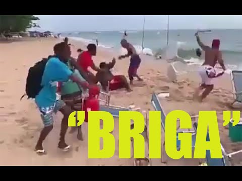 KOSKÓ E POTOKE BRIGANDO NA PRAIA (APANHARAM?!?!)
