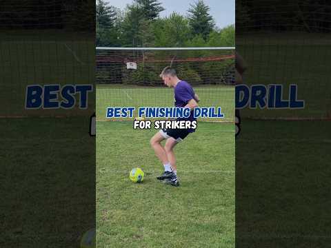 The Best Finishing Drill For Strikers #footballshorts #football #soccertraining #striker #soccer