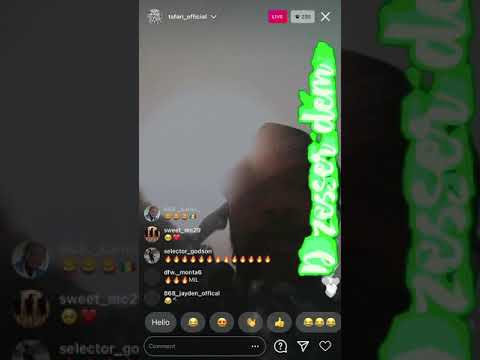 Tafari previews new song on his live