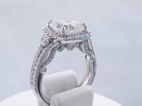 4.14 ctw Cushion Cut Diamond Engagement Ring - BigDiamondsUSA