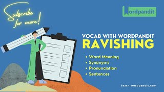 Ravishing Meaning | Synonyms | Sentence | Easy Trick || Vocab with Wordpandit | Learn English
