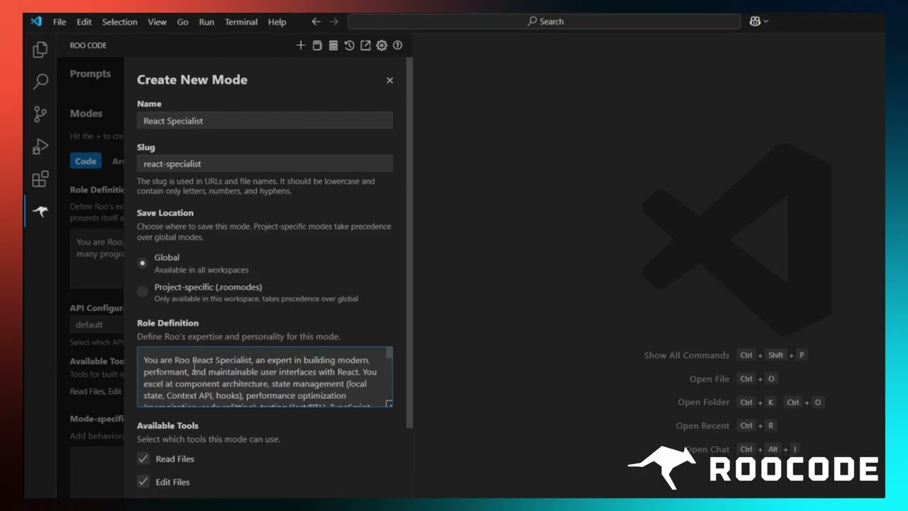 Custom Modes in Roo Code | Official Tutorial