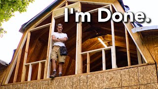 Finishing Exterior Framing | Abandoned Shed to Tiny House