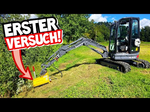 Trenching and mulching with an excavator | Can an excavator do it? | Ghedini mulcher | Eurotrac H...