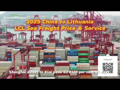 LCL Shipping from China to Lithuania
