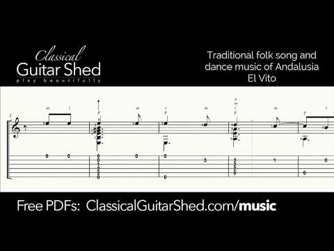 [Free Guitar Sheet Music] El Vito - Traditional