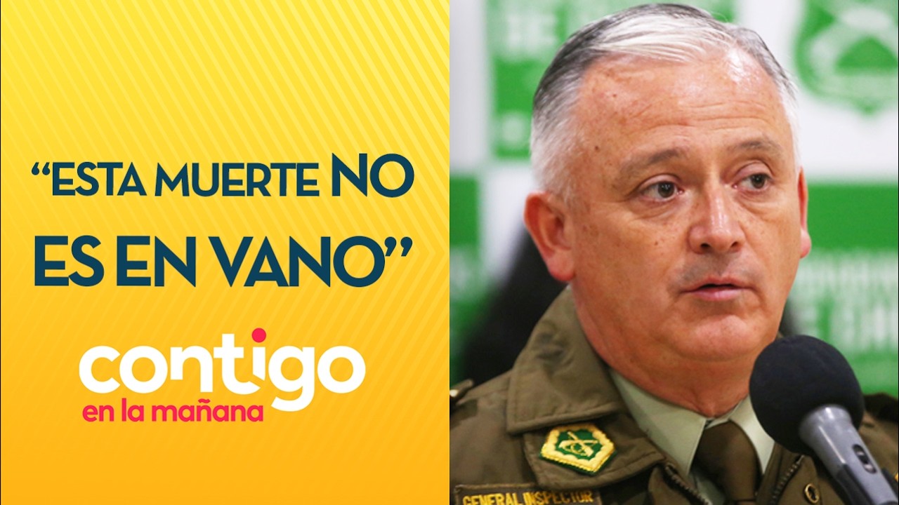 "NO ES EN VANO": General director asistió al funeral del Cabo Aguilera - Contigo en la Mañana