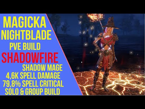 ESO Magicka Nightblade PVE Build - Shadowfire - PVE Guide - Stonethorn