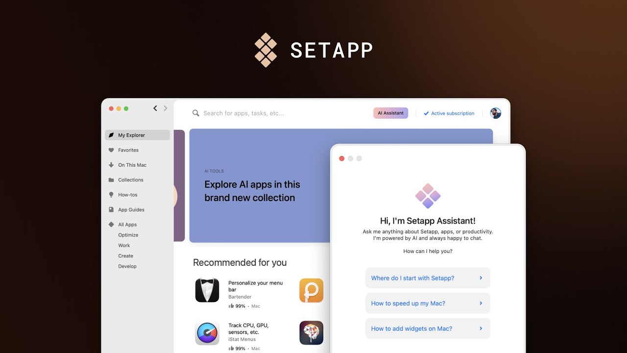 Setapp tutorial