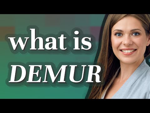 Demur | meaning of Demur