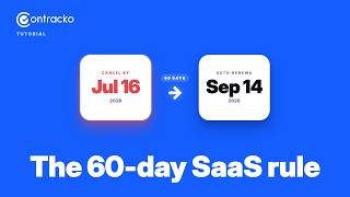 SaaS subscriptions: the 60 day cancel rule