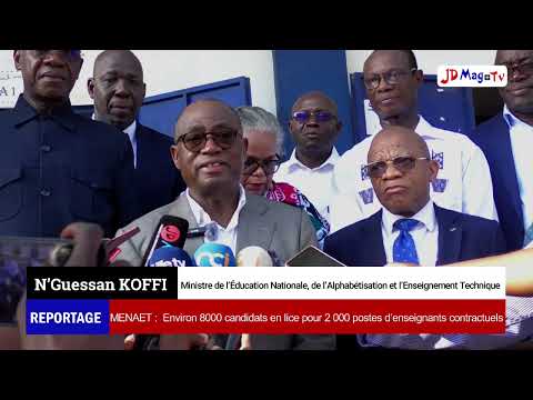 Éducation Nationale : Environ 8000 candidats en lice pour 2 000 postes d’enseignants contractuels