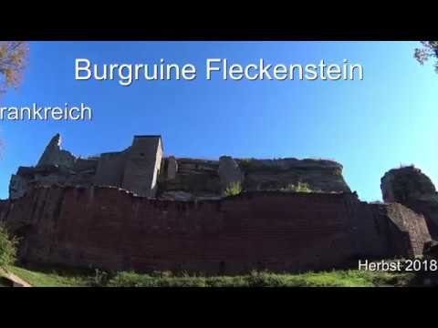 Burgruine Fleckenstein bei Lembach im Elsass Frankreich Herbst 2018 mit Actioncam