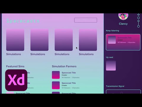 Designing a Galactic Podcast App with Talin Wadsworth - 1 of 2 | Adobe Creative Cloud