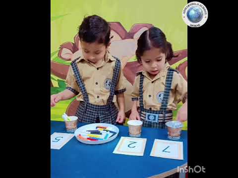 ADHARSHILA SCHOOL🔢 Number Identification Activity (LKG Class) 