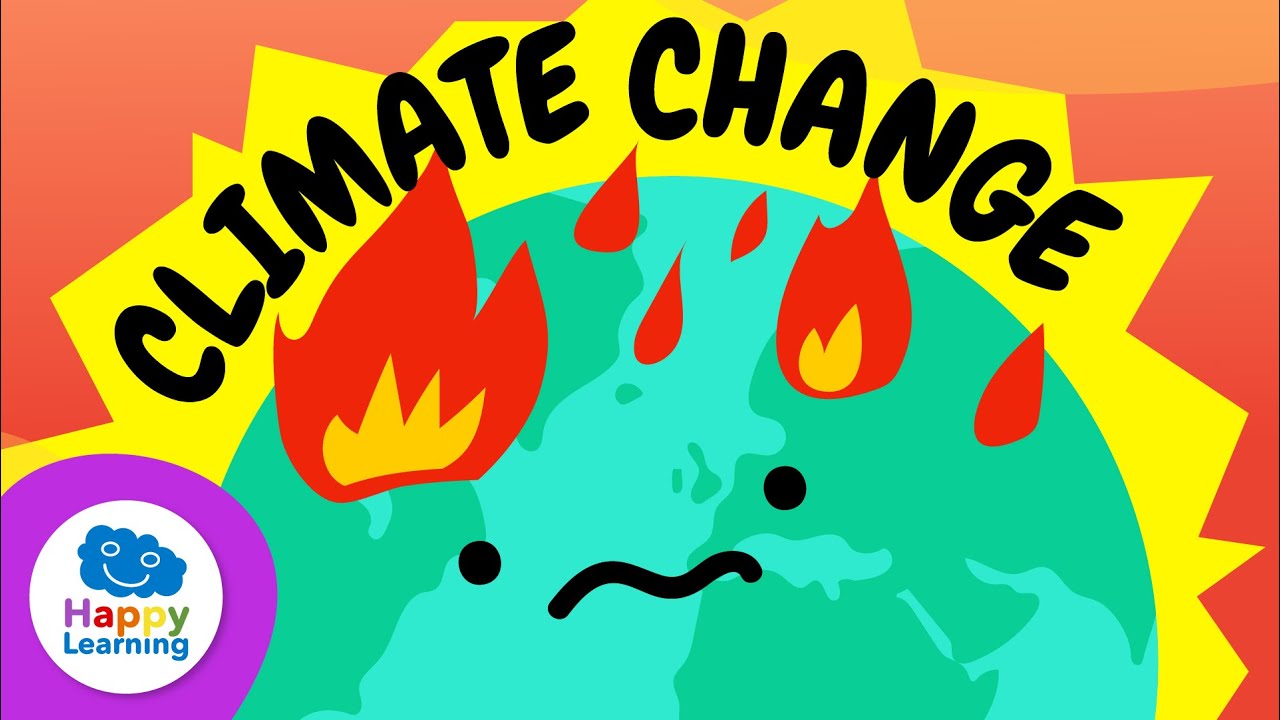 🌍🔥 What Is CLIMATE CHANGE? | Educational Videos for Children | @HappyLearningENG