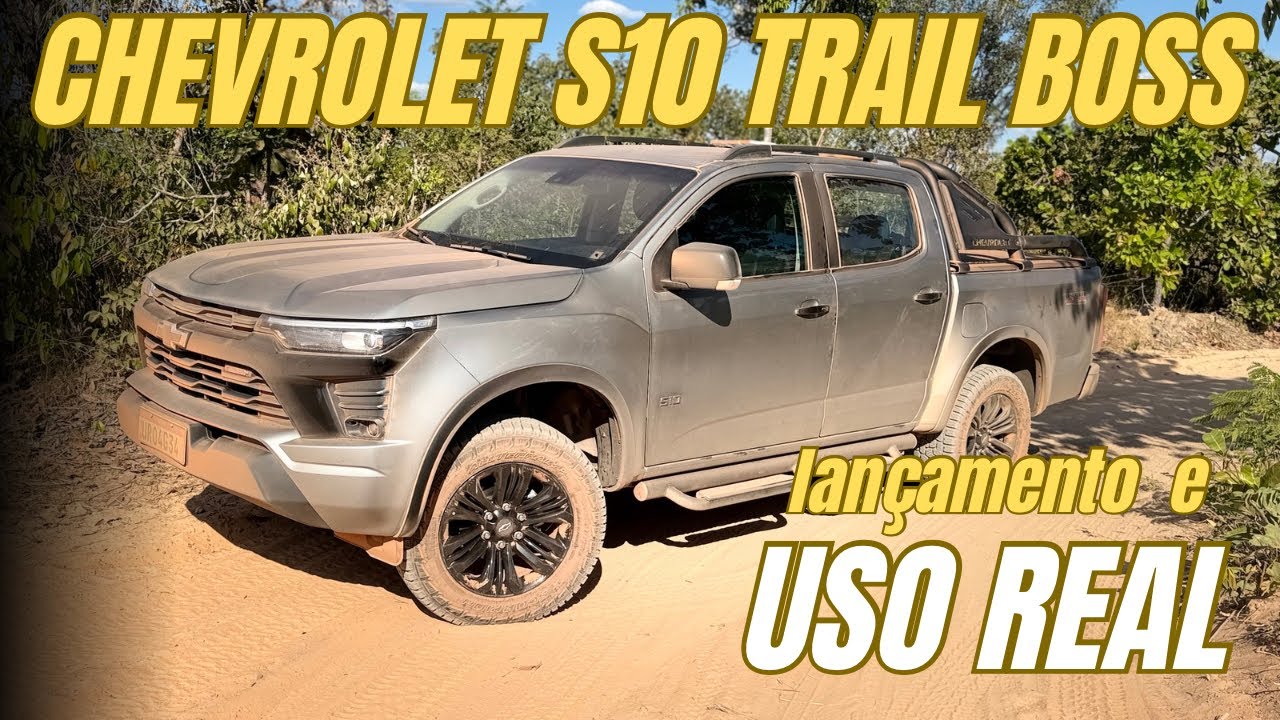 CHEVROLET S10 TRAIL BOSS 2027: teste completo da picape com NOVA SUSPENSÃO!