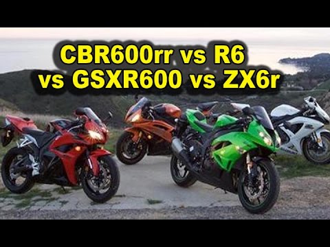 Honda CBR600rr vs R6 vs ZX6r vs GSX-R600 - 6 Reasons To Get a CBR600rr  2007-2015
