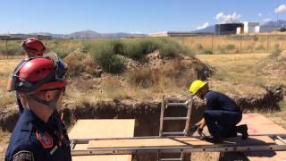 Trench Rescue Trench Spanning Bridge For Entry/Egress - Ladder Method