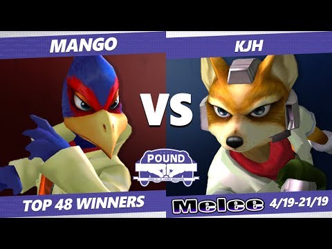 Pound 2019 SSBM - C9 Mango (Falco) VS HLCG KJH (Fox) Smash Melee Top 48 Winners
