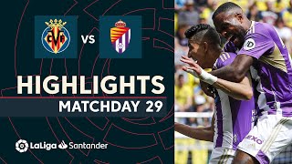 Videoresumen del Villarreal - Valladolid
