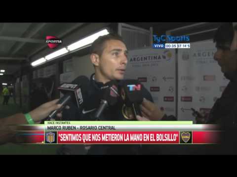 Marco Ruben, tras perder la final de la Copa Argentina: "Nos metieron la mano en el corazón"