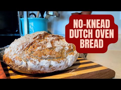 QUICK DUTCH OVEN BREAD | Whole Wheat, No-Knead Recipe, 3 Hours from Start to Finish