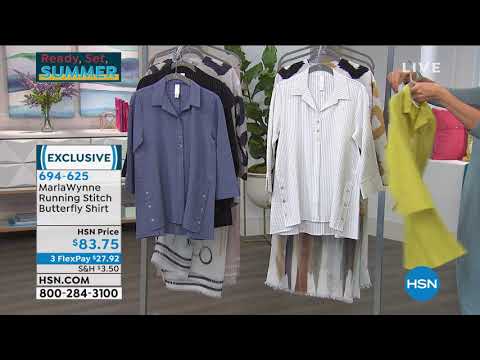 MarlaWynne Running Stitch Butterfly Shirt