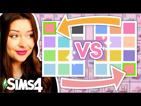 Default VS. Last Swatch Build Challenge in The Sims 4