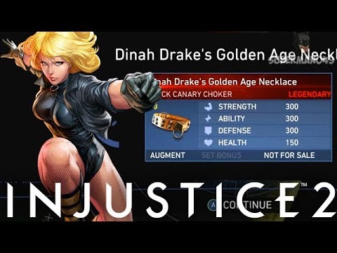 I Got The Black Canary LEGENDARY GEAR! - Injustice 2 "Black Canary" Legendary Gear Gameplay Video