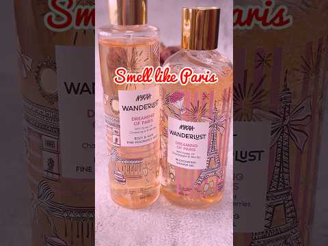 Dreaming of Paris ♥️ Nykaa Wanderlust Body Was and Body Mist #shorts #nykaa