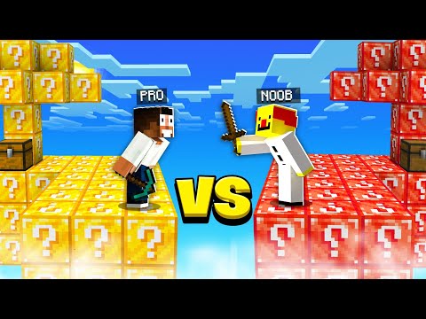 Minecraft, NOOB VS PRO Skyblock Luckyblock Challenge || Minecraft Mods || Minecraft gameplay
