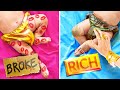 I GOT ADOPTED BY BILLIONAIRE FAMILY  Rich VS Broke Cool Funny Situations and Hacks by 123 GO