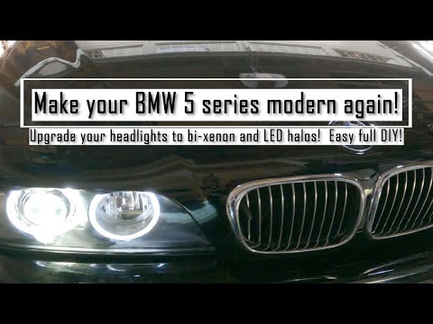 Does your BMW E39 5 series (or E53 X5 too btw!) need new headlights?  Its an easy DIY you can do!
