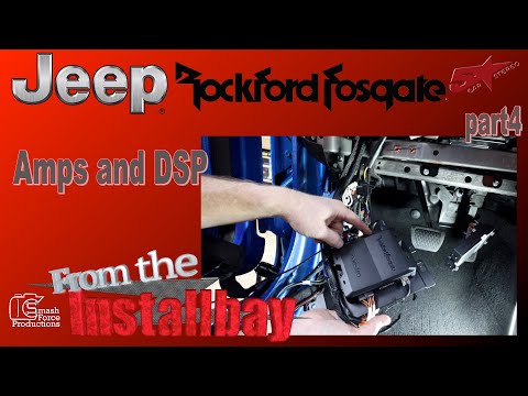the amps and DSP go in Rockford Fosgate Jeep JL kit From the bay part 4
