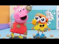Peppa Pig Official Channel | Muddy Puddle Jump with Peppa | Play-Doh Show Stop Motion @PlayDohOfficial